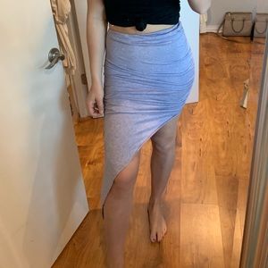 Asymmetric skirt